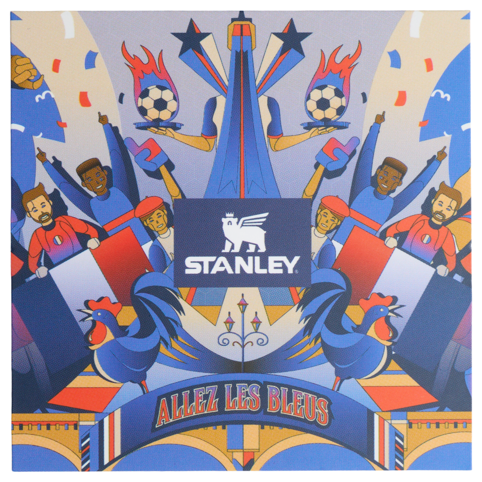 Stanley 1913 The Fútbol Artist Collection Everyday Tumbler 16 OZ in France | Front View
