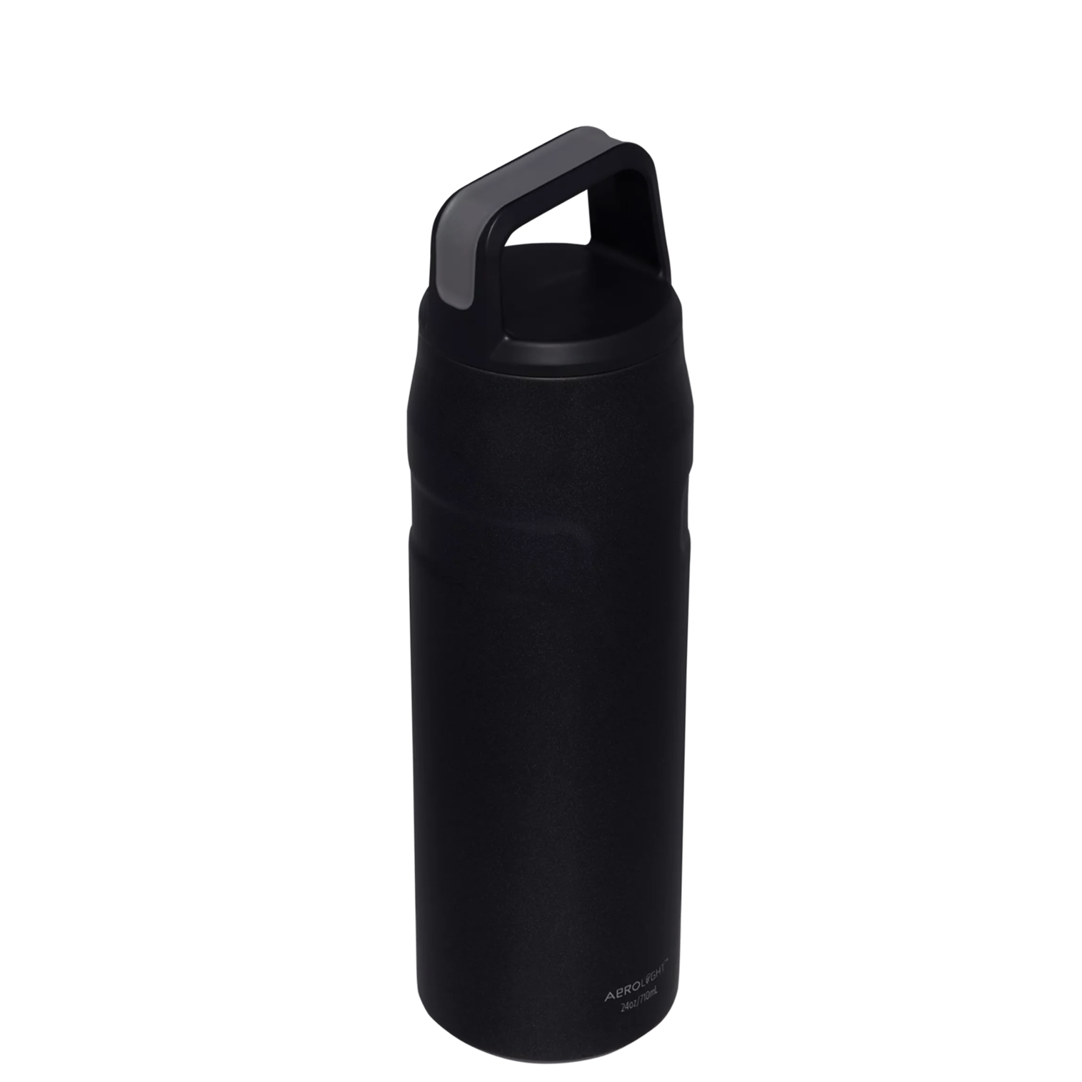 IceFlow™ AeroLight™ Bottle with Cap and Carry+ Lid | 24 OZ: Black